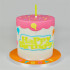 Вырубка - оттиск Happy Birthday для декора края кондитерских изделий