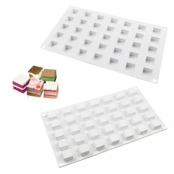Силиконовая форма для евродесертов  Micro square 35 шт
